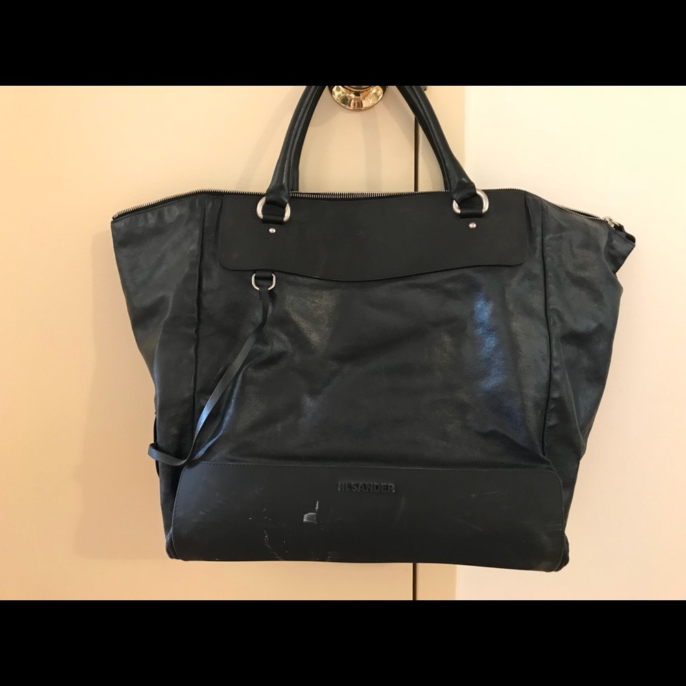 Authentic jil sander bag navy